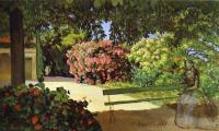 Bazille, Frederic - The Terrace at Meric (Oleander)